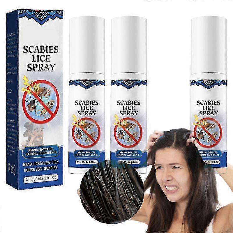 1-3 יחידות מניעת כינים תרסיס להסרת כינים גרדת כינים דוחה 30 מ"ל קוטל כינים נוזל בריאות יופי נגד גירוד