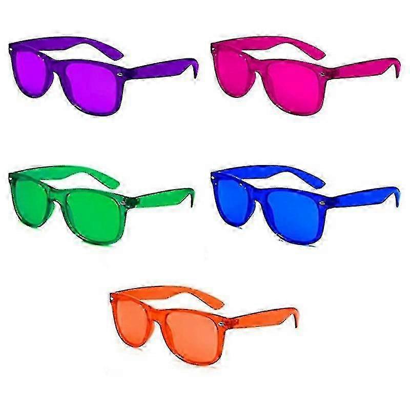 Light Therapy Chakra Healing Glasses, Colored Lens-MXBC