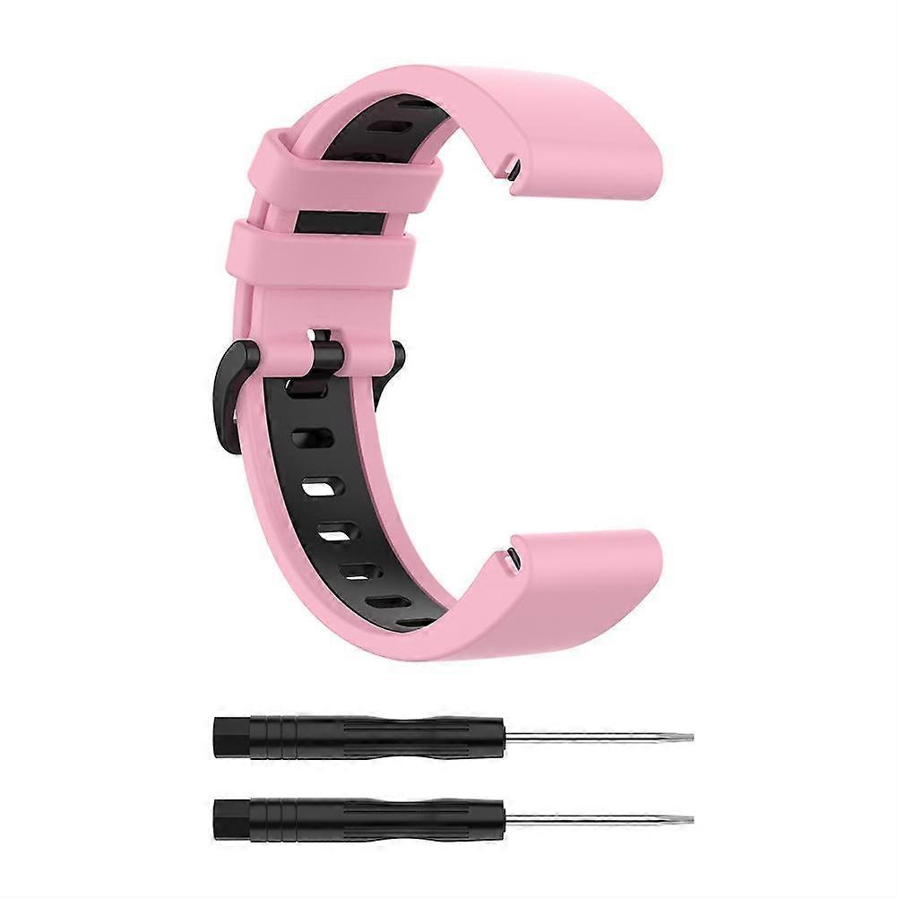 Dual Color Silicone Replacement Straps for Garmin Fenix 7S/6S/5S Pro - Includes Tool