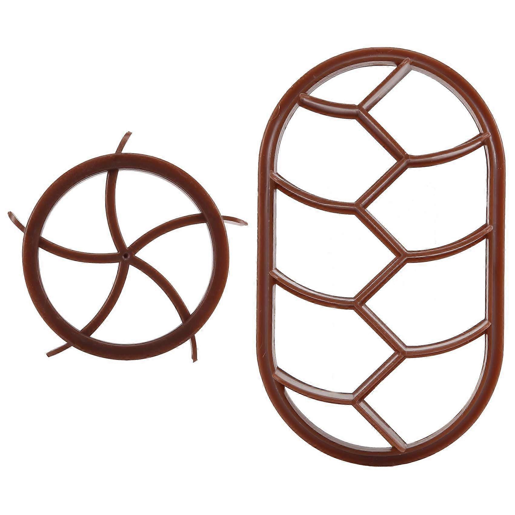 Bread Dough Press Mold Set Bread Cutters Baking Bread Rolls Mold Plastic Pastry Cutters Stamp Round Oval