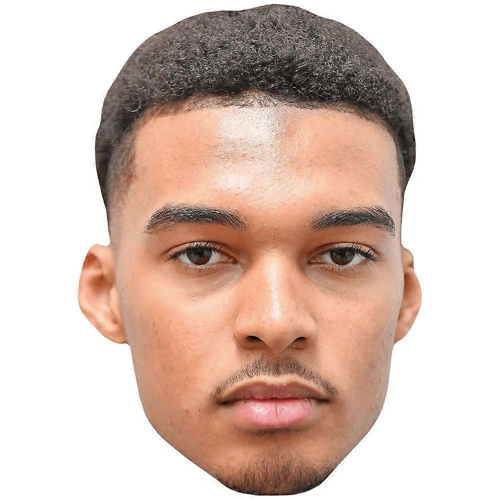 Victor Wembanyama (Goatee) Celebrity Mask, Flat Card Face