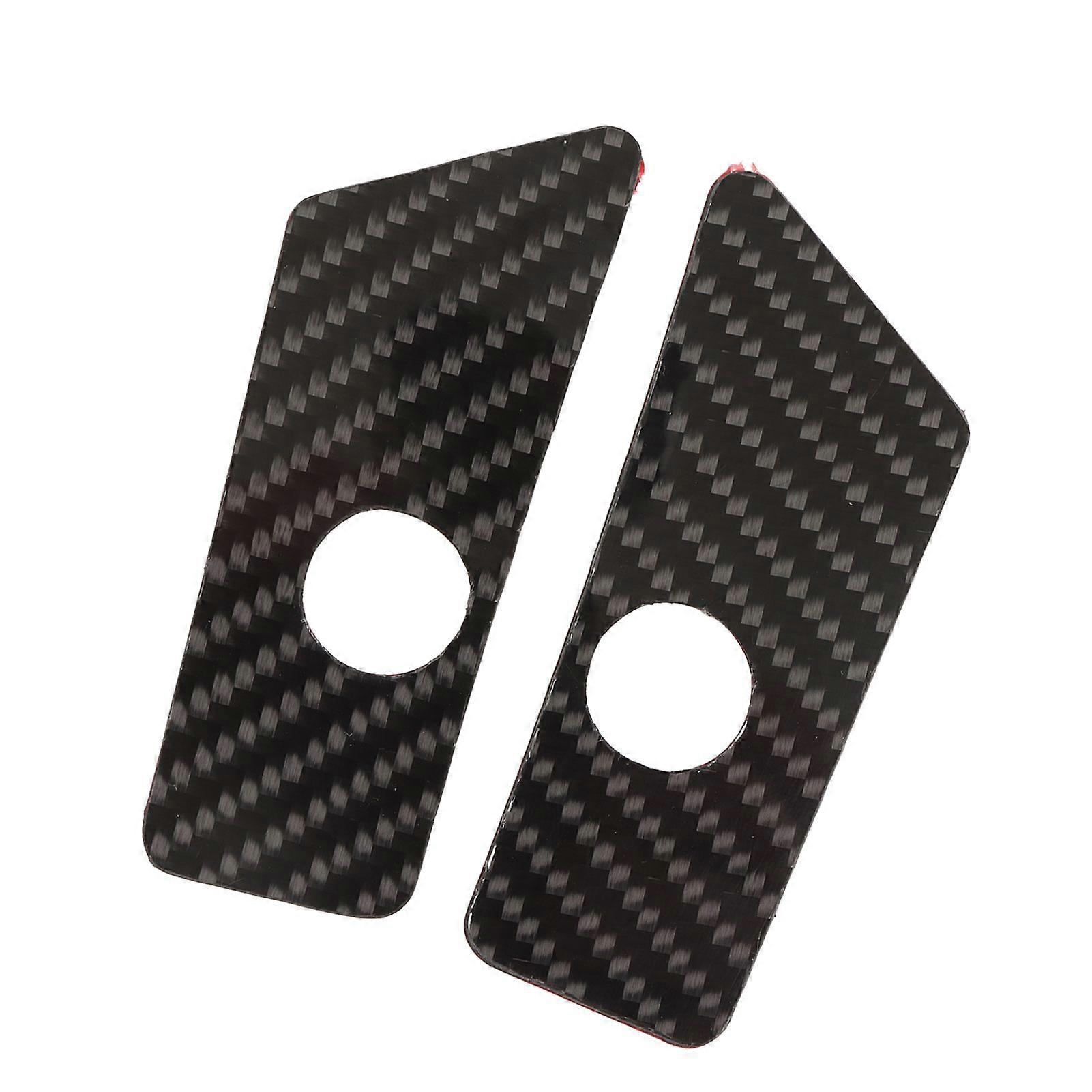 4Pcs Carbon Fiber UTV Seat Headrest Panel Trim Replacement for Polaris RZR PRO XP 2021 Onwards