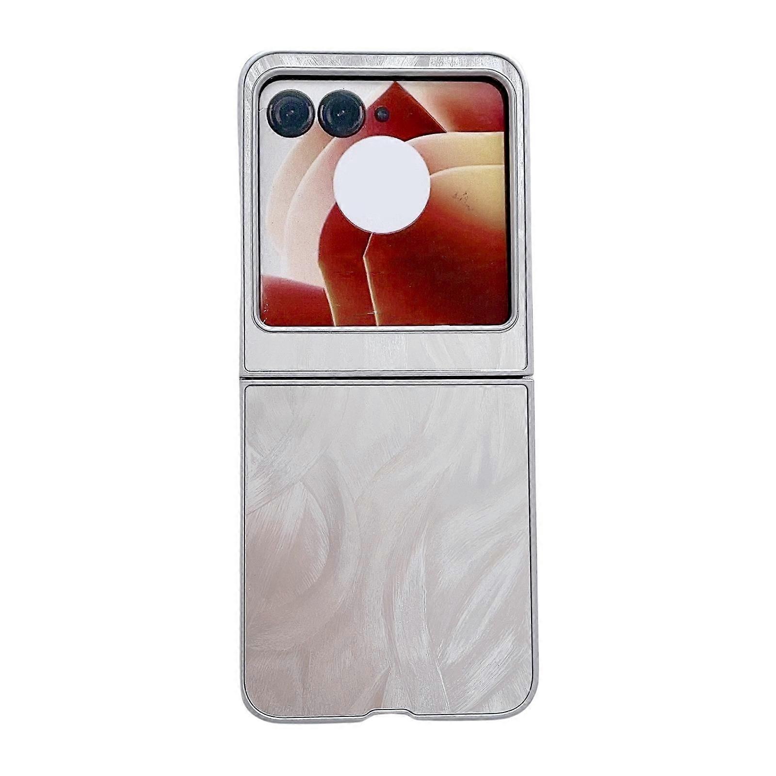 Silver Edge PC Case For Motorola Razr 50