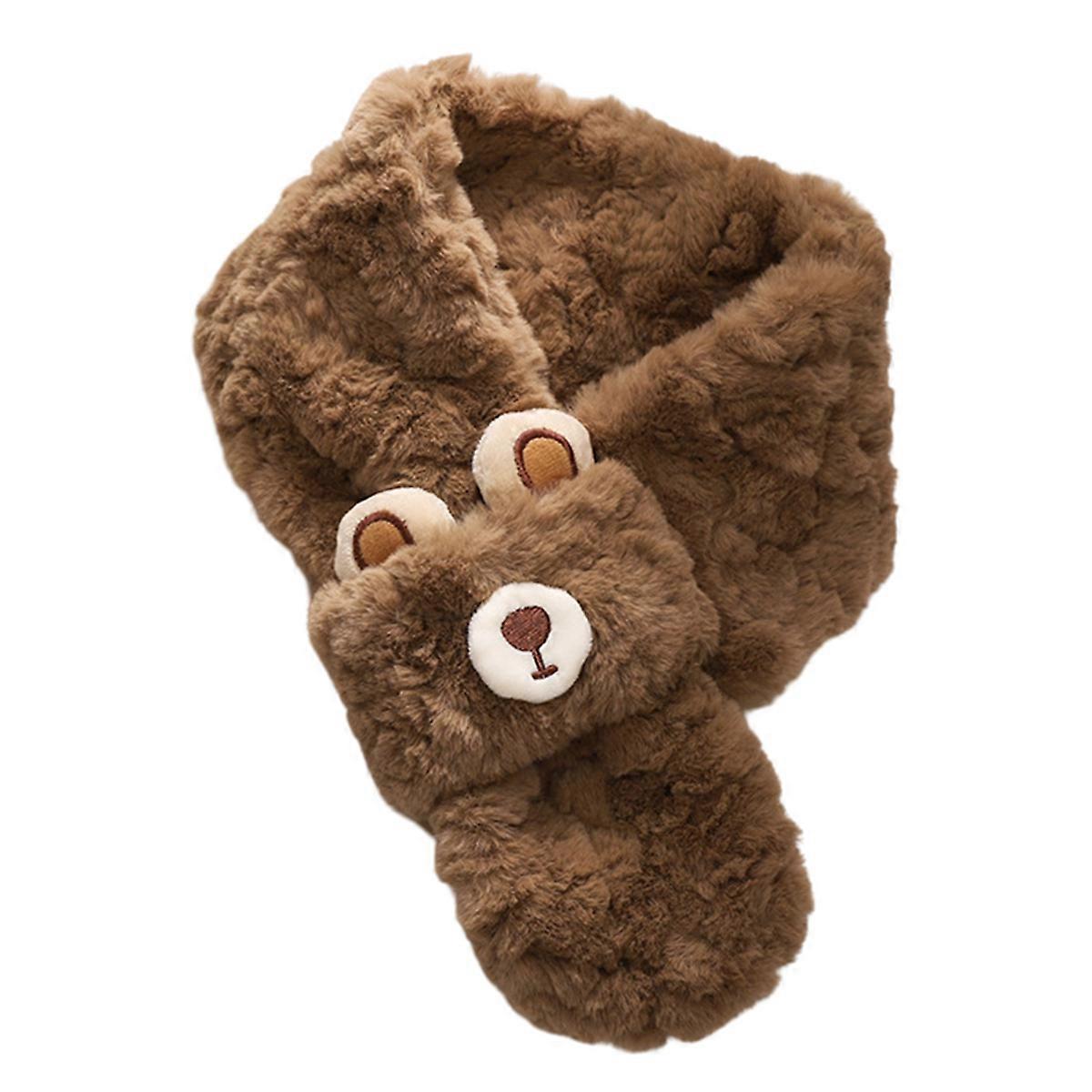 Bufanda, Cálido, Afelpado, Patrón de oso