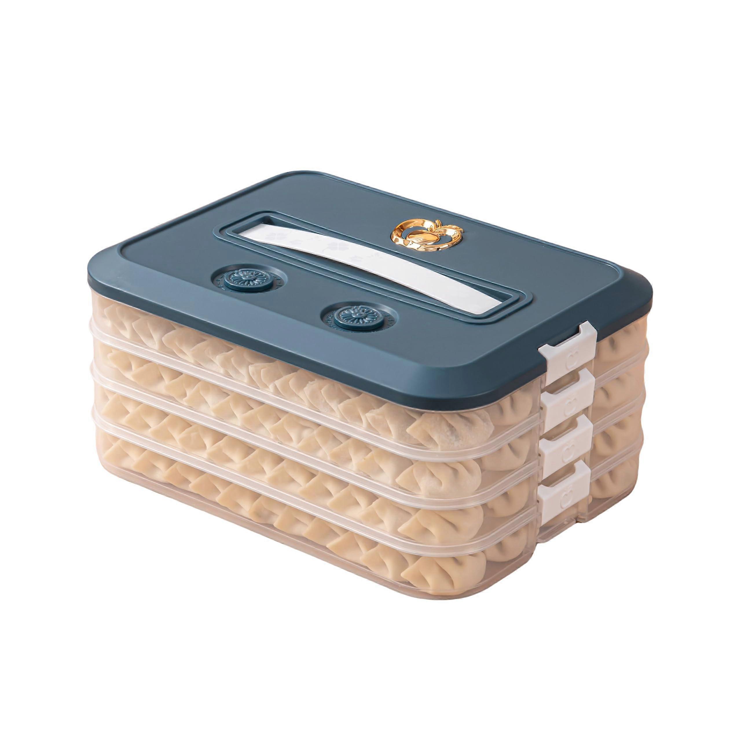4-Tier Stackable Food Storage Container Leakproof with Date Tracker BPA-Free Plastic Design for Meal Prep and Organization