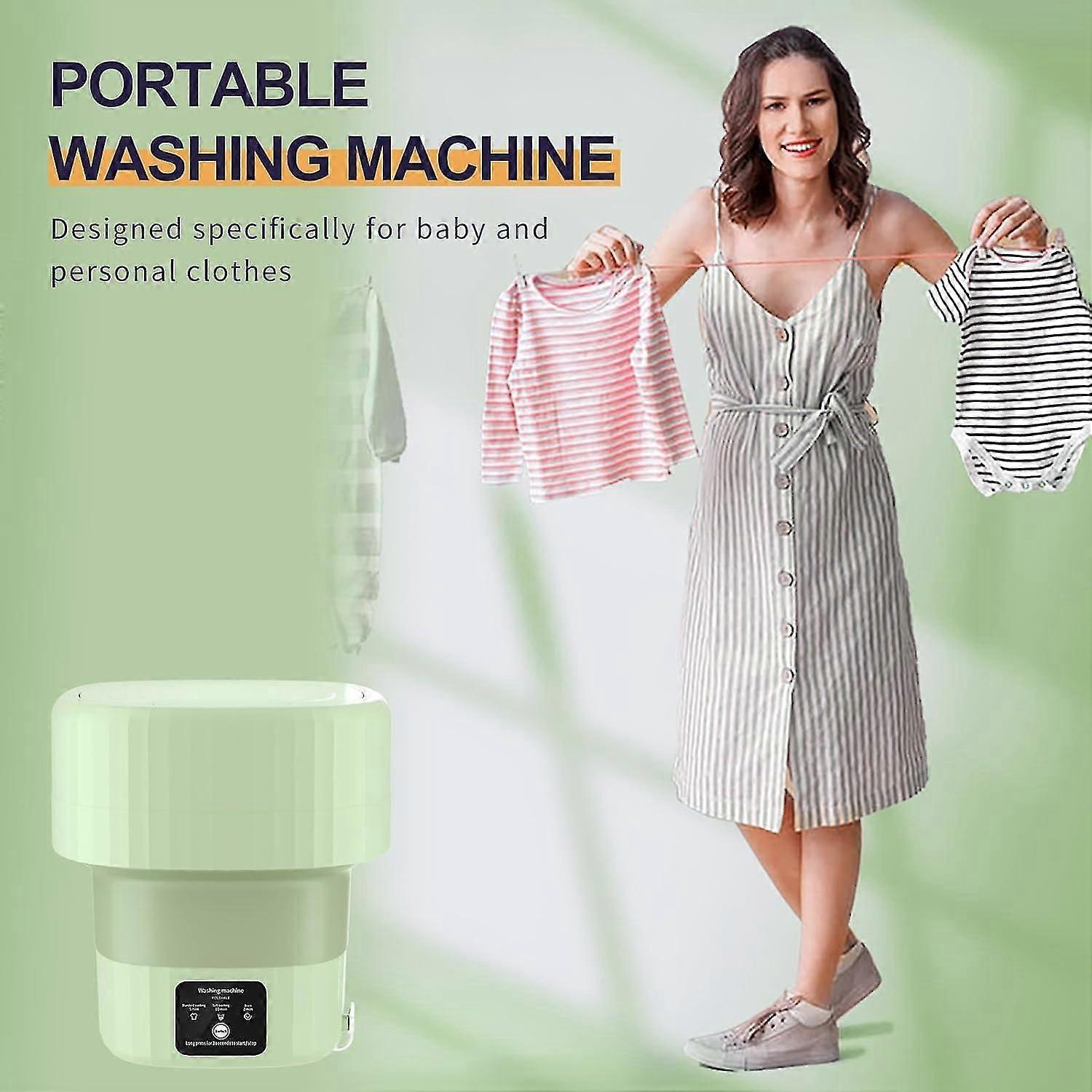 Foldable Portable Washing Machine And Spin Dryer 9l Compact Mini Washing Washer Machine For Baby Clothes Underwear Laundry Apartment Dorms Rv Travel C