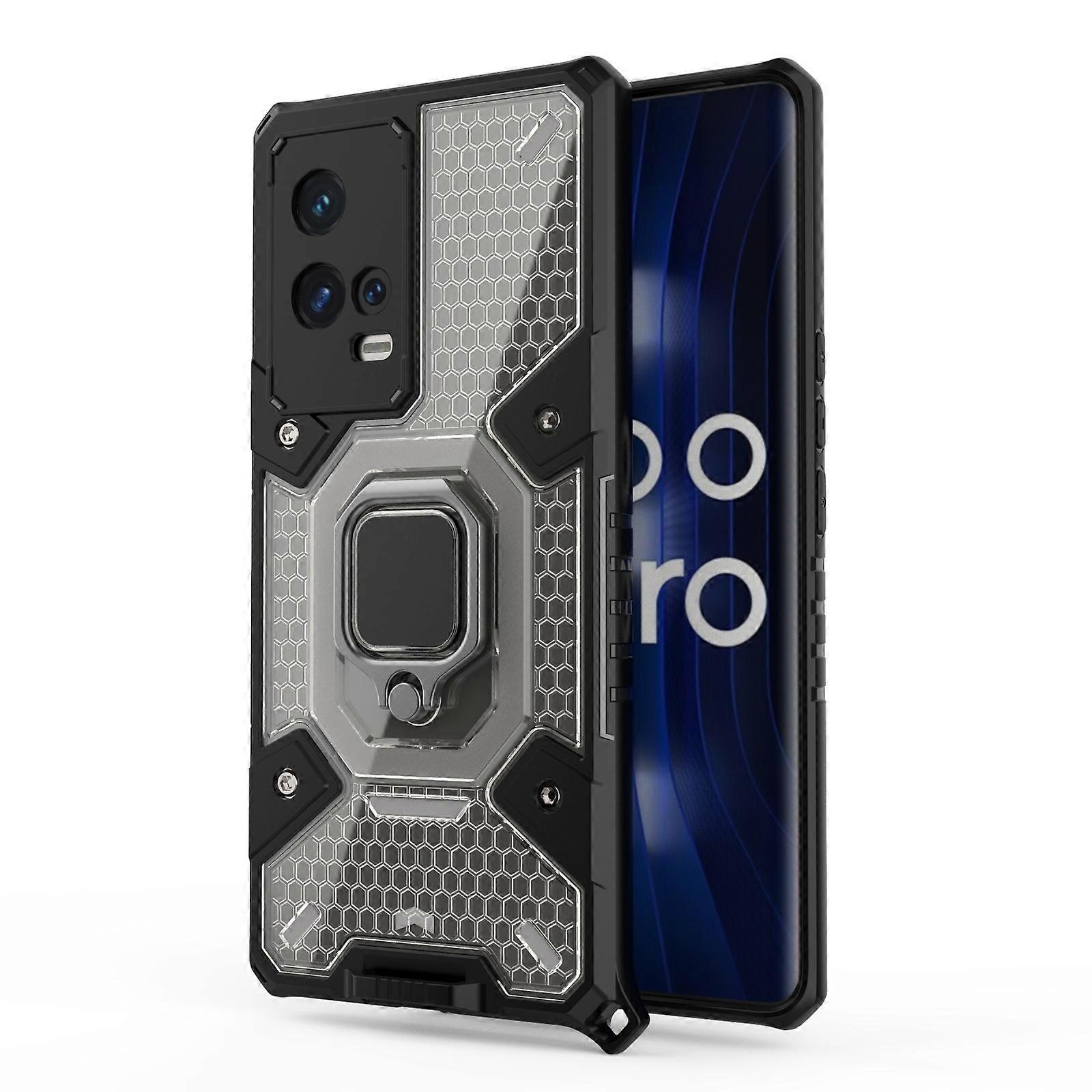 For vivo iQOO 8 Pro Space PC + TPU Ring Holder Protective Case