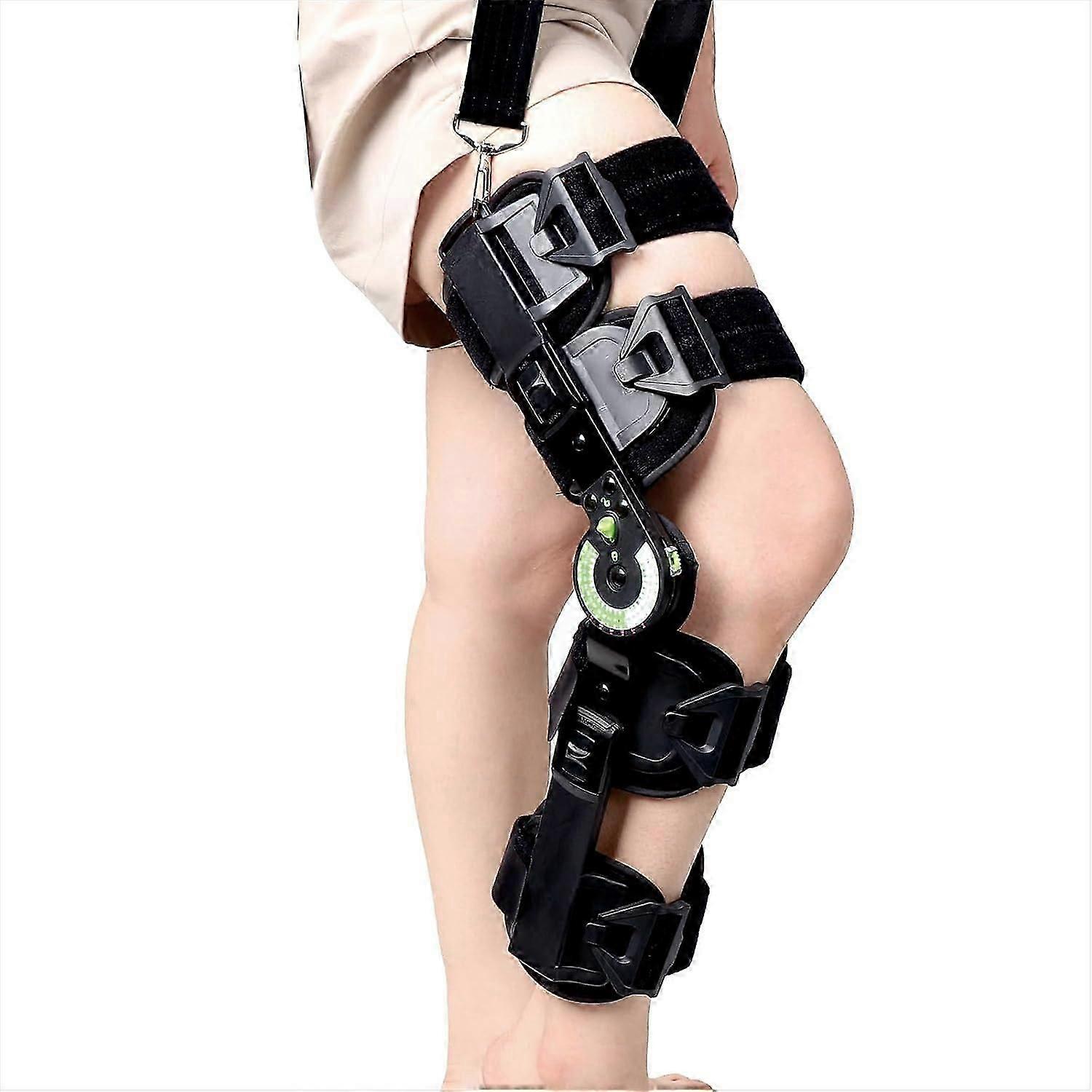 unique Adjustable Hinged Knee Brace for Post-Op Support -  Extension, Orthotic