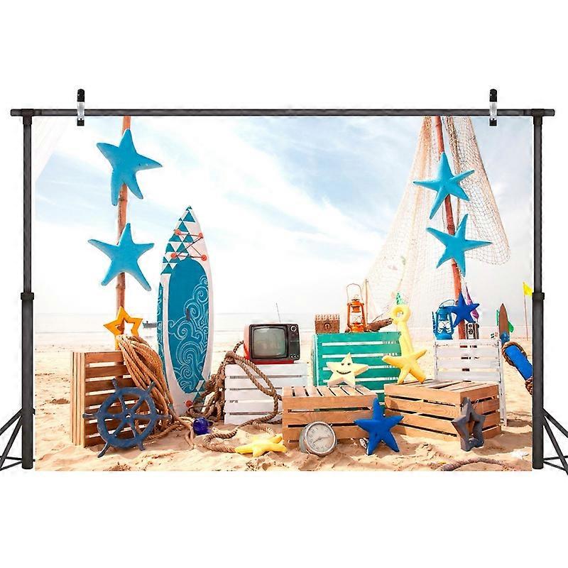 2.1m X 1.5m Beach Surfboard Photography Background Cloth