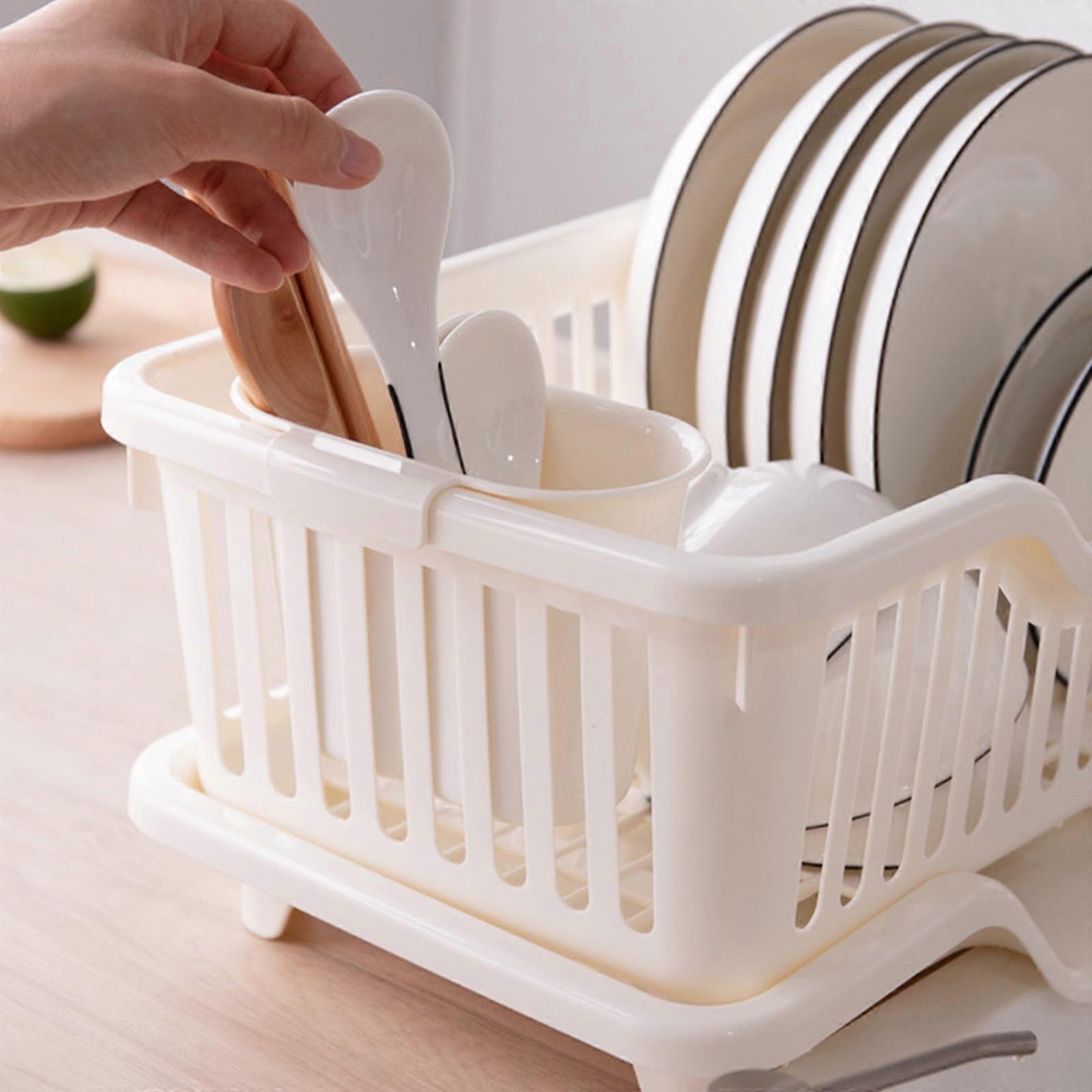 Drying Rack With Drainboard Drainers For Kitchen Counter With Sink Spout Strainers With Utensil