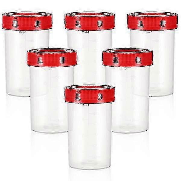 10 Pcs Specimen Containers Sample Bottles Urine Sample Pots Sample Cups With Lids-Good