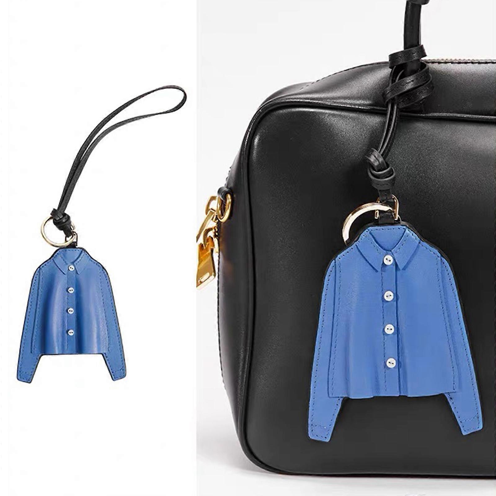 Fashionable Blue Sturdy Leather Keychain Designs Portable for Versatile Use In Casual Gatherings and Work Event