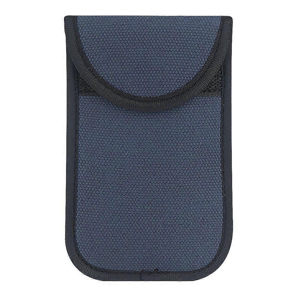 Hiilikuitu auton avainlaukku auton avainsignaalin suojauslaukku avainlaukku avaimenperän suojalaukku sininen