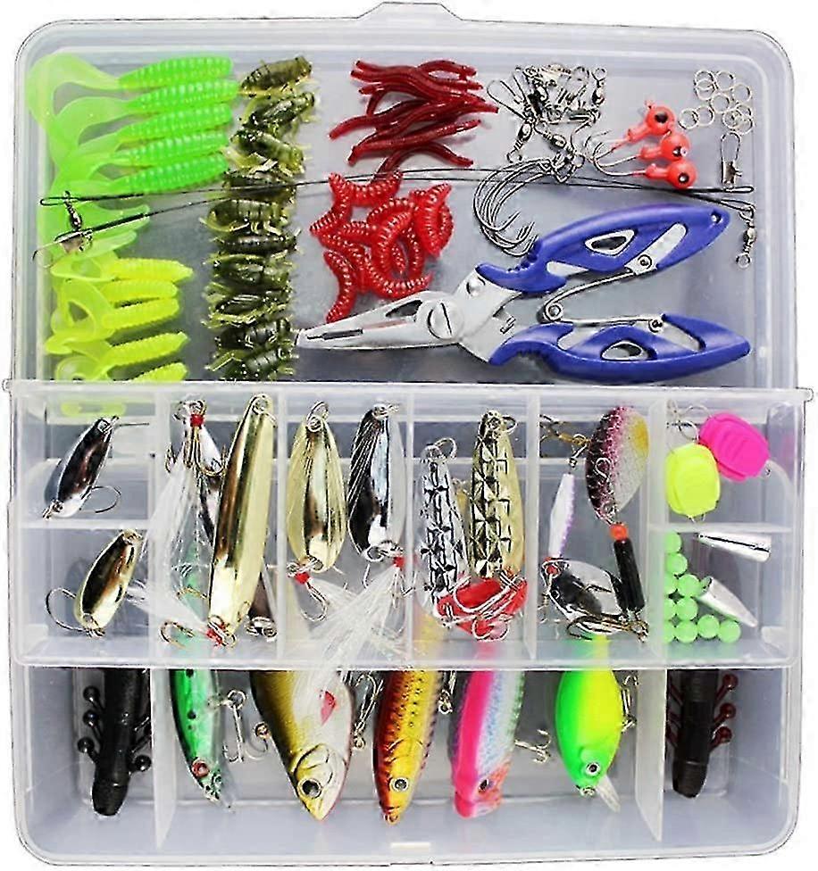 Lure Bait Set, Assorted Colors and Styles, Real - istic Design, Sharp Hooks, Ideal for Freshwater and Saltwater Fishing