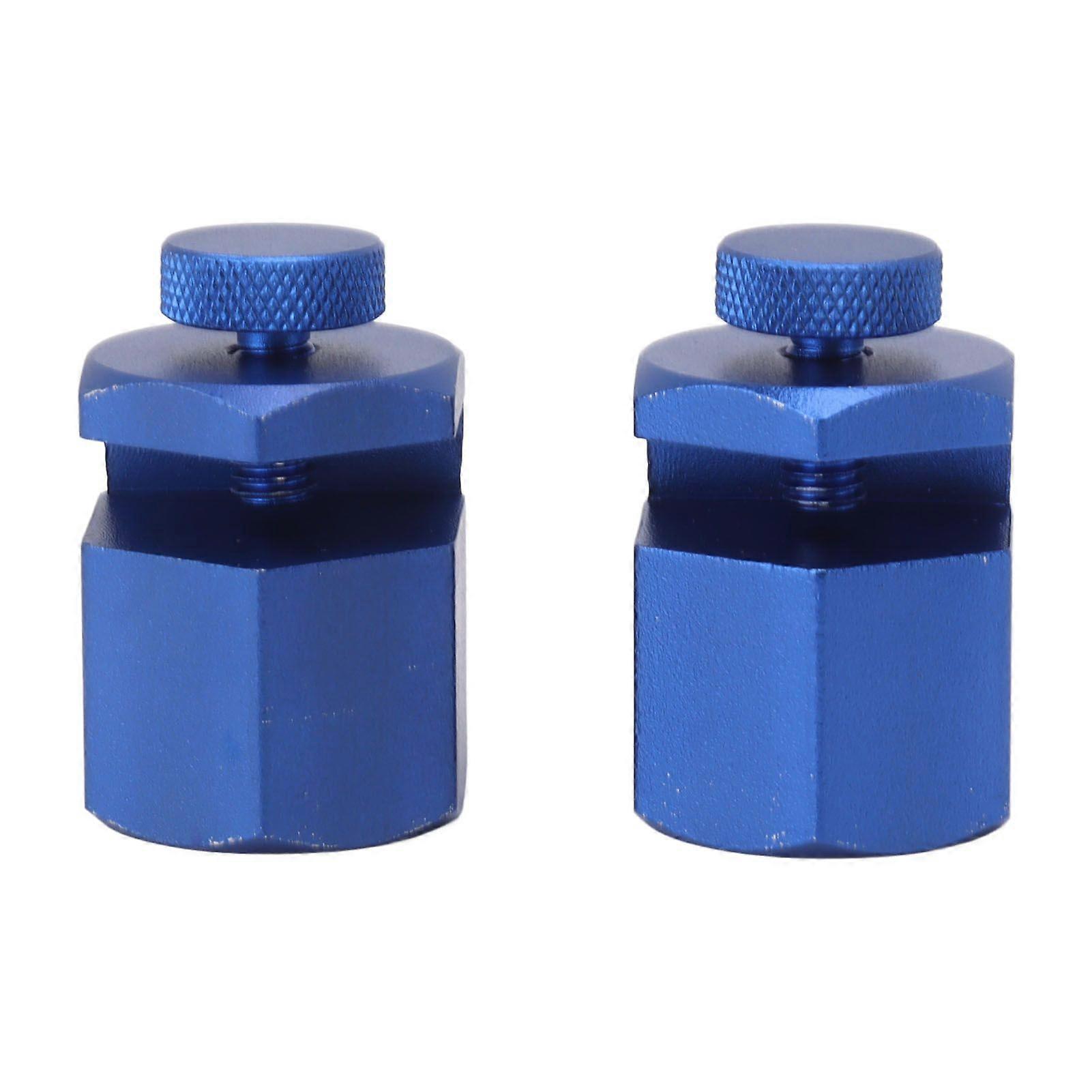 2PCS Stair Guages Knobs Aluminium Alloy Stair Stringer Layout Tool for Framing Square Carpentry Rafter Blue