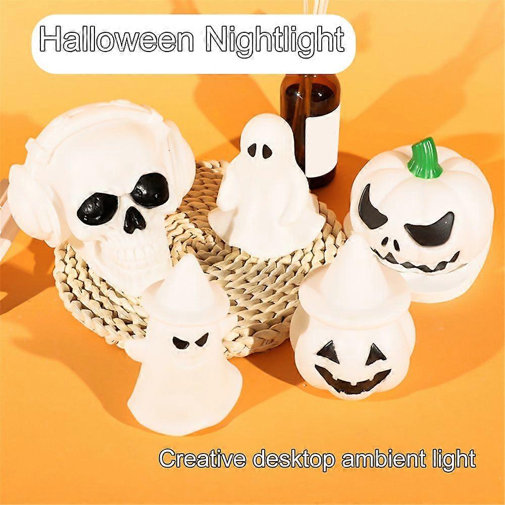 هالوين LED مضيئة لطيف ليلة ضوء الأطفال اليقطين مصباح شبح مصباح الحلي ترتيب الغلاف الجوي قلادة