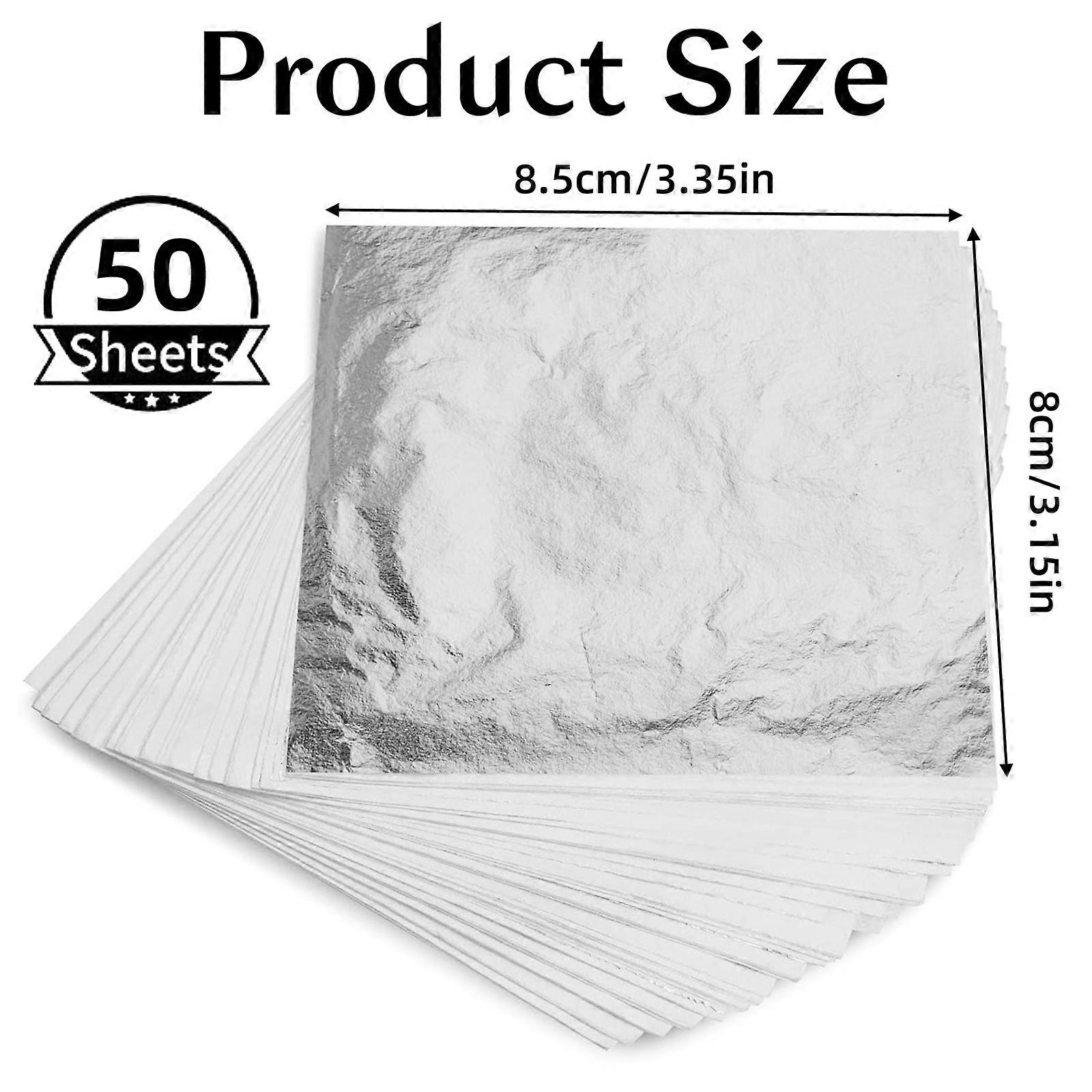Versatile Silver Artisan Foils, 50 Pcs for Creating Beautiful Effects