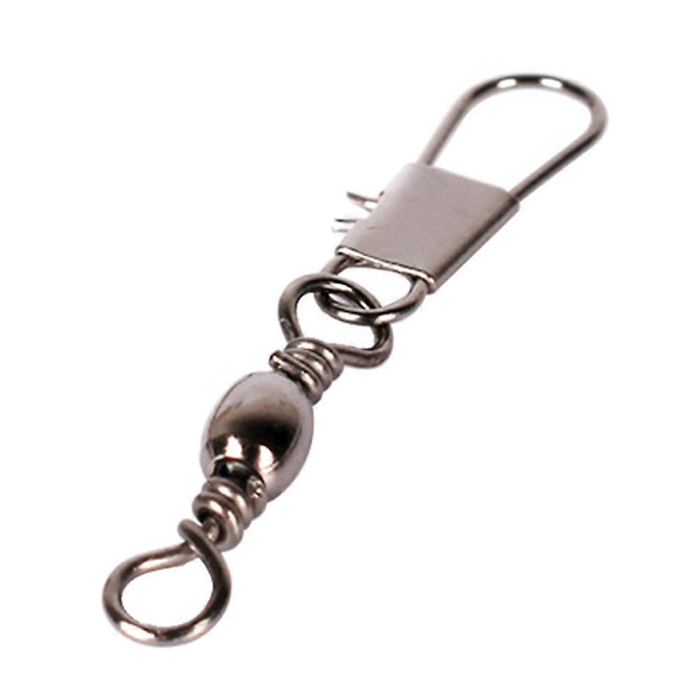 Barrel Swivel With Safety Snap, High Performance Fishing Gear Ideal For Freshwater And Saltwater Environments, Easy Open Close Mechanism For Rapid