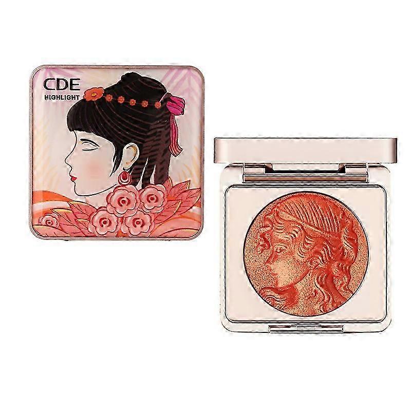 Embossed Smooth Powder Blush Palette For Cheeks,Embossed Girl Blush for Cheeks,Matte Face Powder Blush Palette,Natural Makeup,Radiant Finish
