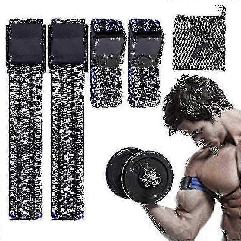 4pcs Blood Flow Restriction Bands for Bicep Muscle Training - Set of Occlusion Straps Walkbee F24
