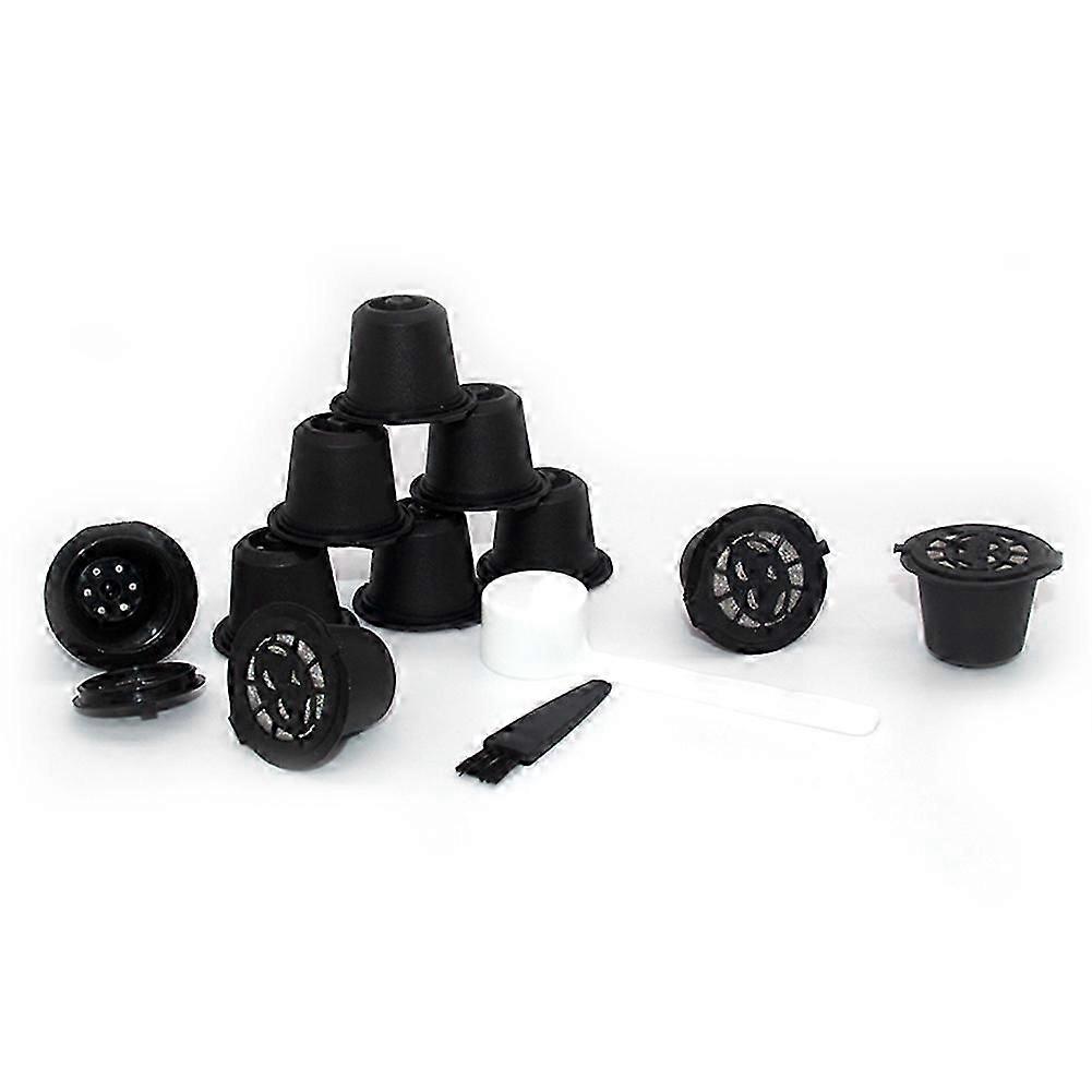 10PCS compatible with Nespresso Refillable Reusable Coffee Capsule Coffee Filter Cup Machine Capsule Plastic Filter,C