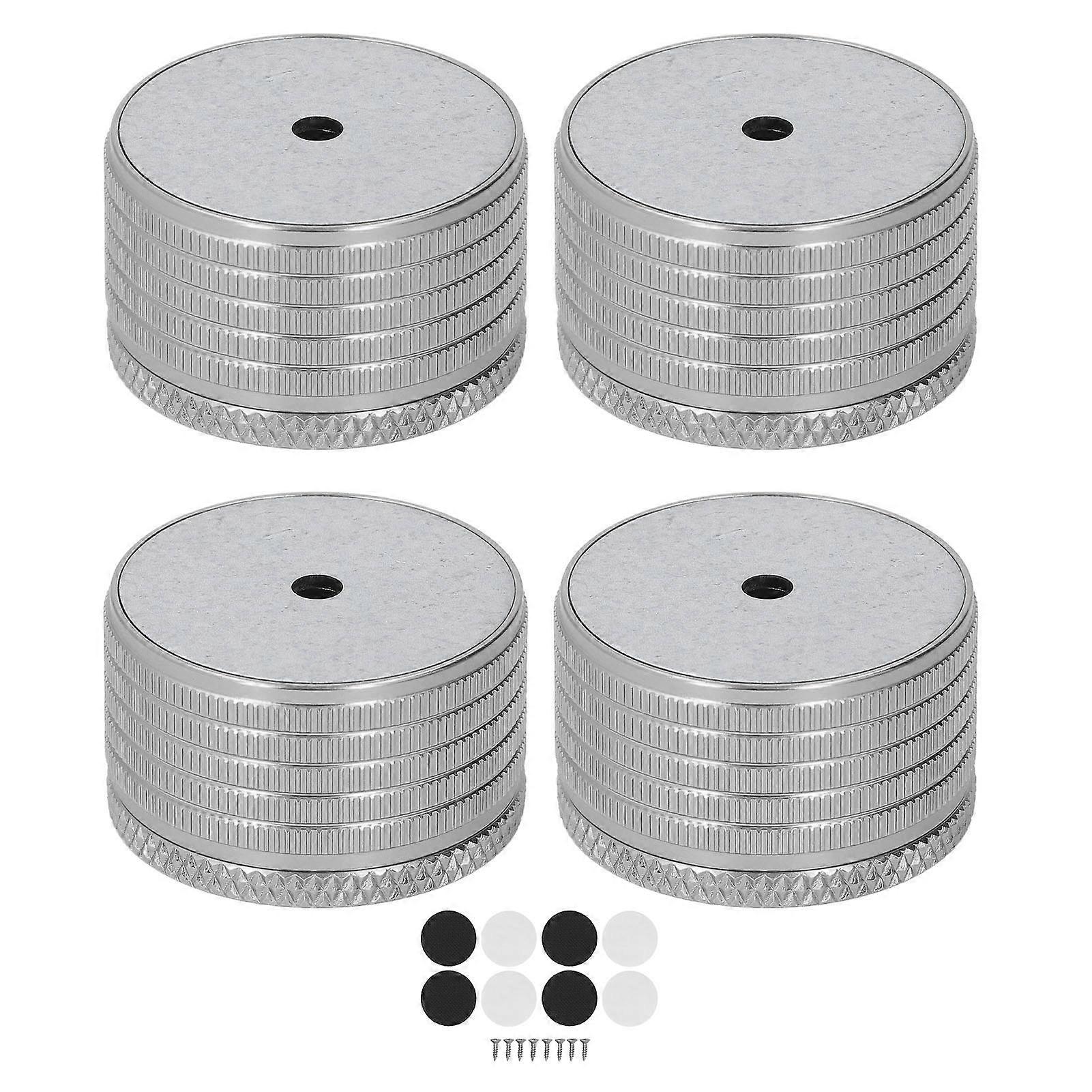 4PCS Bed Frame Support Legs Aluminum Alloy Furniture Risers for Sofa Table Chair 23-37mm Height Adjustment Space Gray