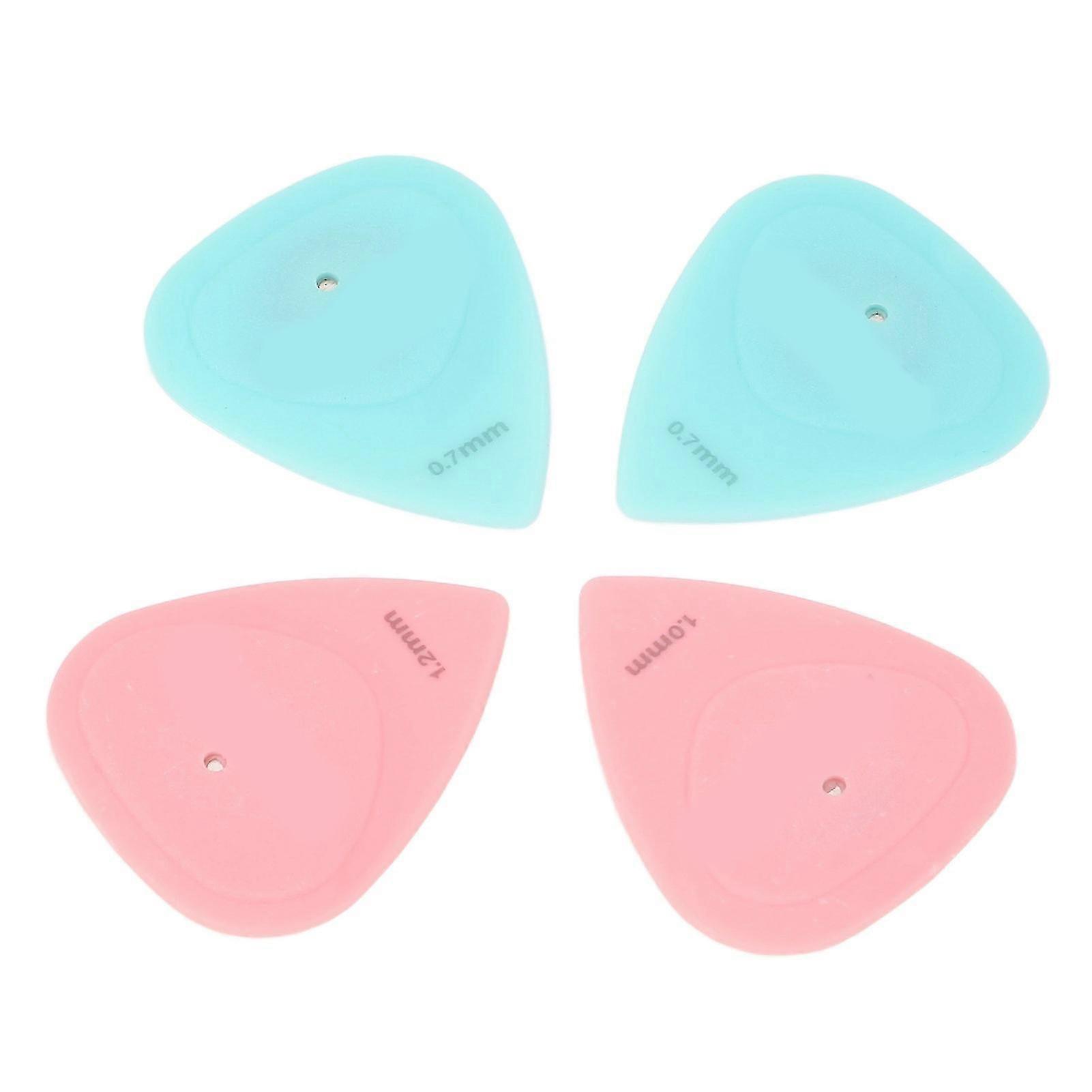 4Pcs Professional Magnetic Guitar Picks with Comfortable Grip & Pointed Front Tip