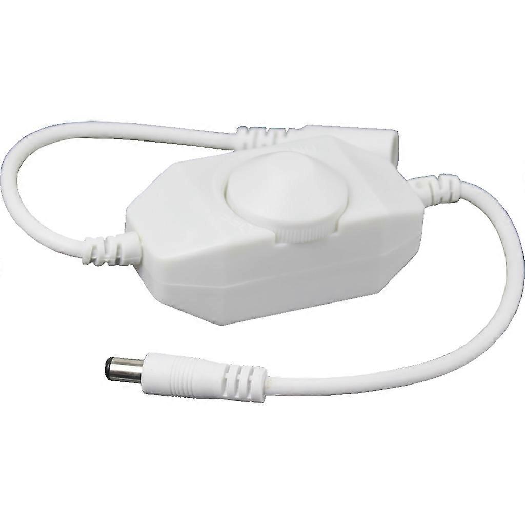 New 12V Manual Dimmer Brightness To for DC Adapters For LED Single Color Light S  White