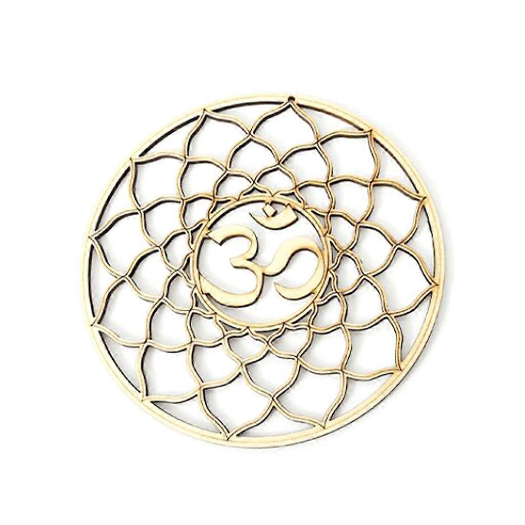 14 ס"מ גיאומטריה מקודשת אמנות קיר פסל עץ החיים סמל מדיטציית יוגה צ'אקרה עץ קריסטל רשת לוח מזבח תליית תליון אביזרי תפאורה
