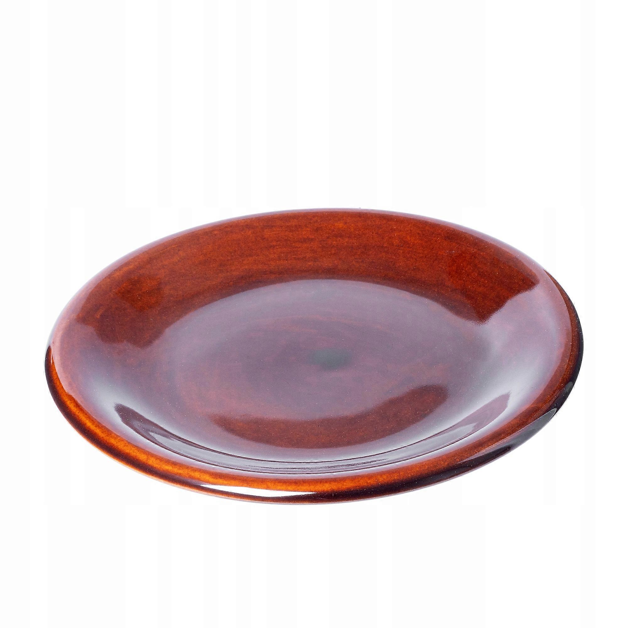 KADAX Plato de Postre 19cm para Tarta Marrón de Gres