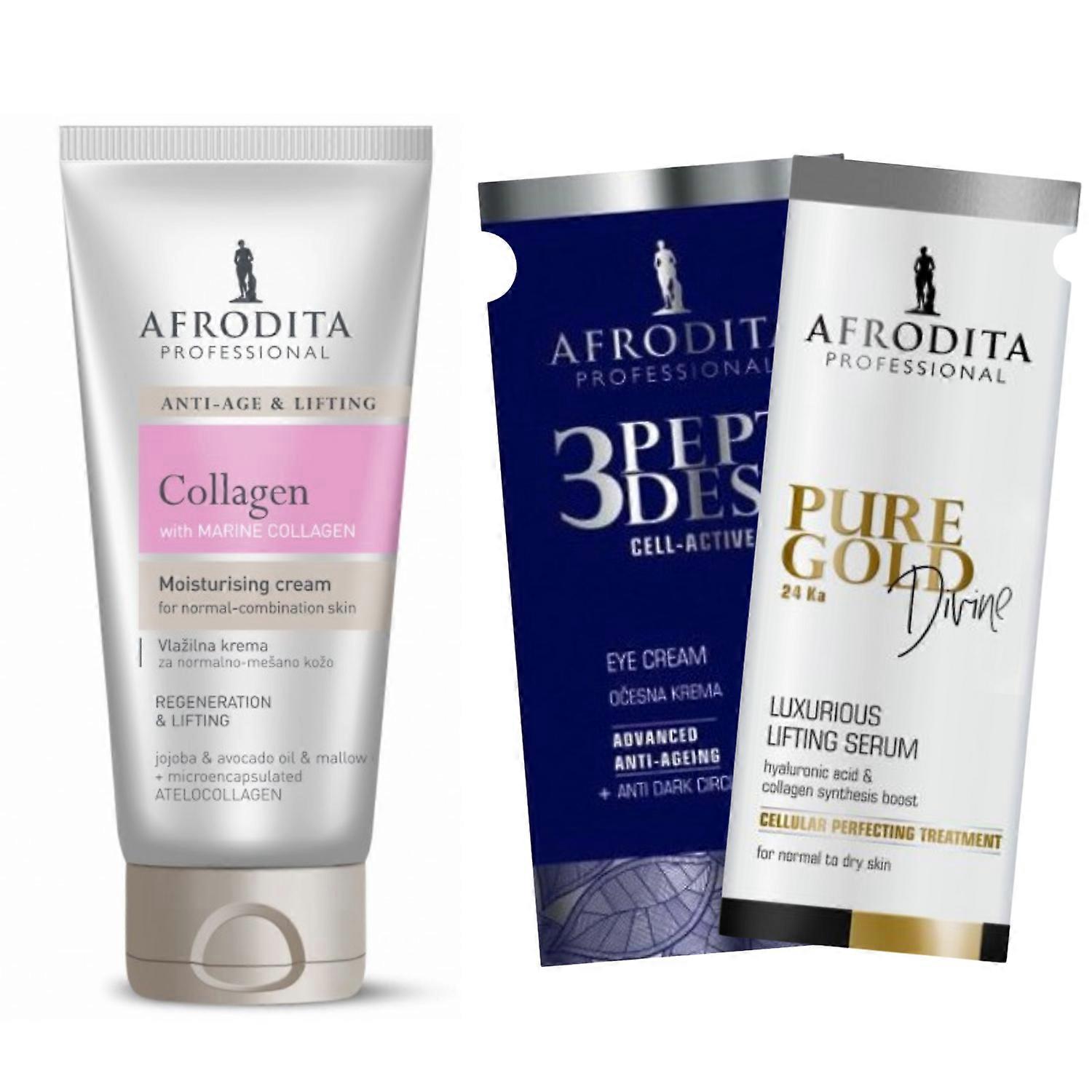 Afrodita Collageen Hydraterende Crème 150ml + 2 Monsters