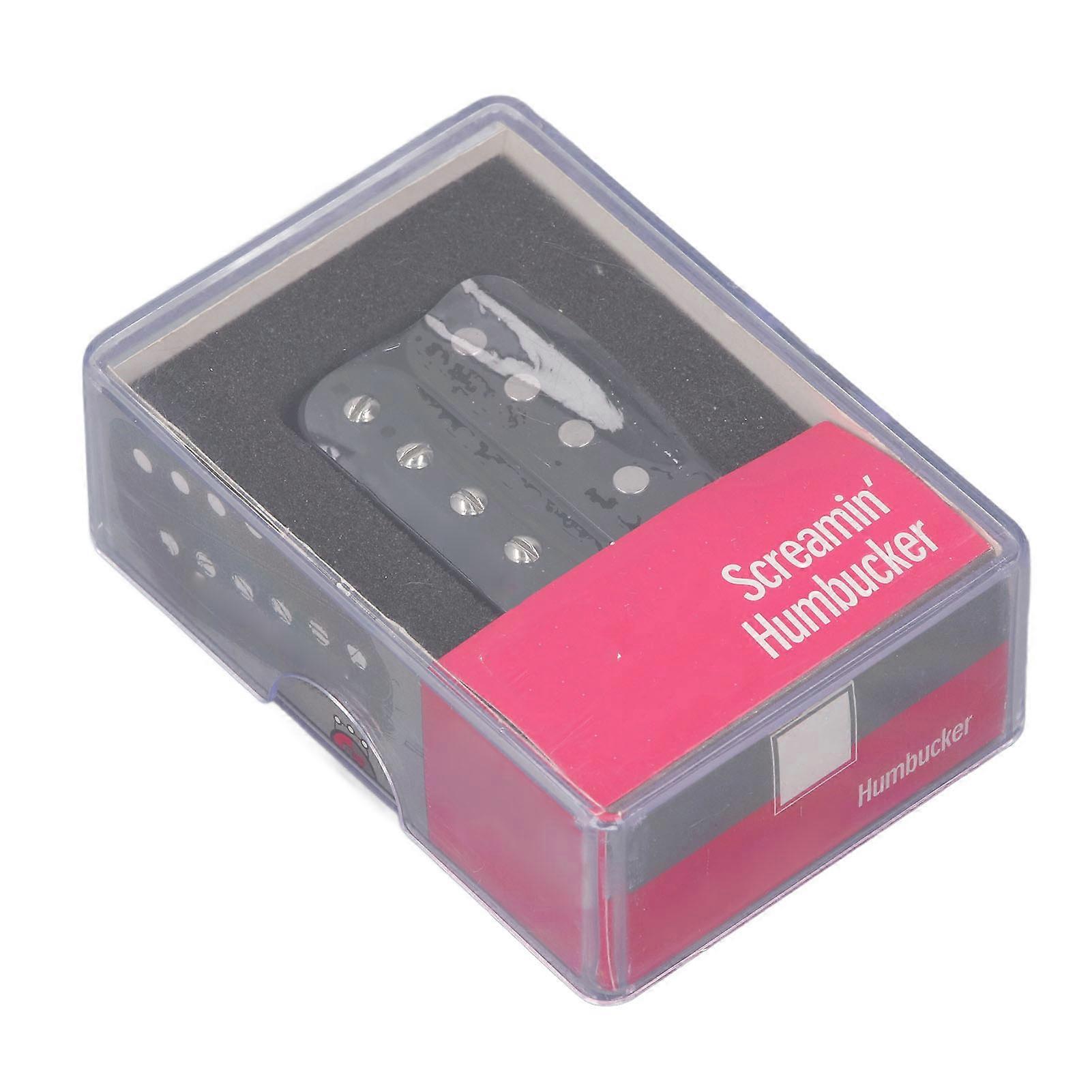 Humbucker Pickup 6 String Double Coil Replacement for Electric Guitar 52mm Black