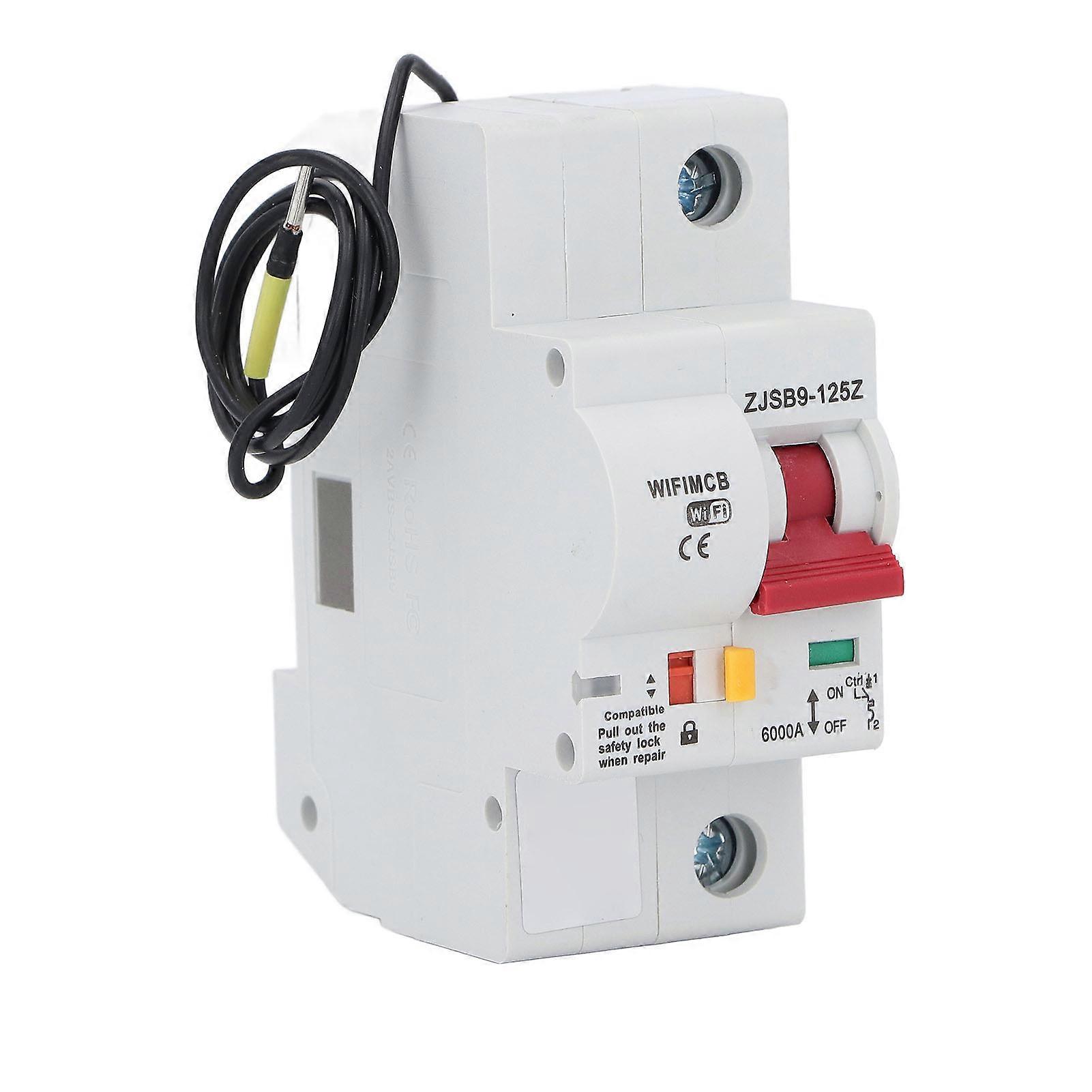 Smart Circuit Breaker Anti Interference APP Remote Control WIFI BT Circuit Breaker Switch 1P 125A