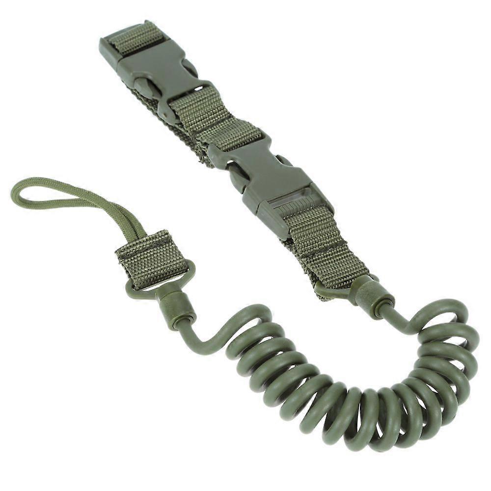 Tactical Key Ring Spring Cord Safety Rope Anti-lost Key Chain Airsoft Gun Strap 1pcD-2