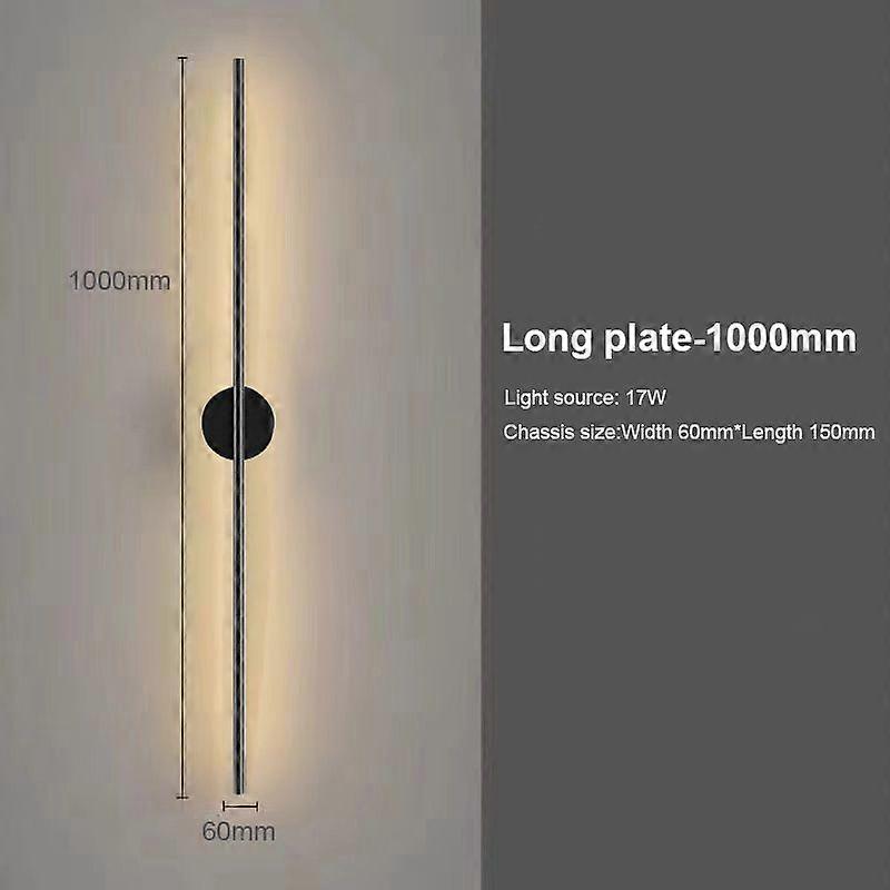 100/60Cm Led Wall Lamp Gold Modern Long Wall Light For Home Bedroom Stairs Living Room Sofa Background Lighting Decoration Lamp