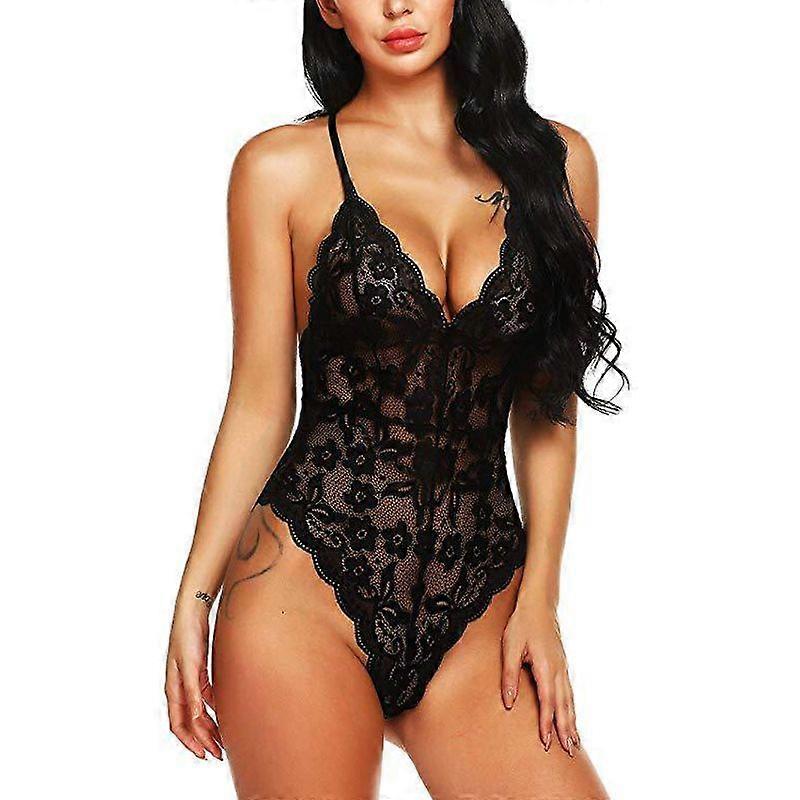 Top Fashion Sexy Multi-Color Lace Women'S One-Piece Suit Europe And The United States New Style Erotic Underwear Wholesale