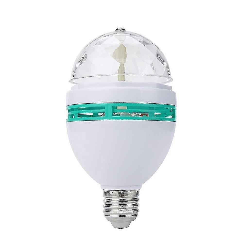 party favors E27 3W AC220V Colorful Automatic Rotating Bulb Stage Light Disco DJ Party Light Bar KTV Lighting Bulb