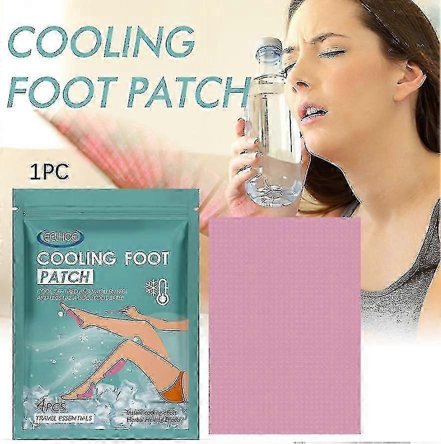 1pc Eelhoe Raffreddamento Patch Piede Raffreddamento Rinfrescante Infermieristica Freddo Comprimere Patch Dissipazione del calore corporeo Patch di raffreddamento rapido fisico
