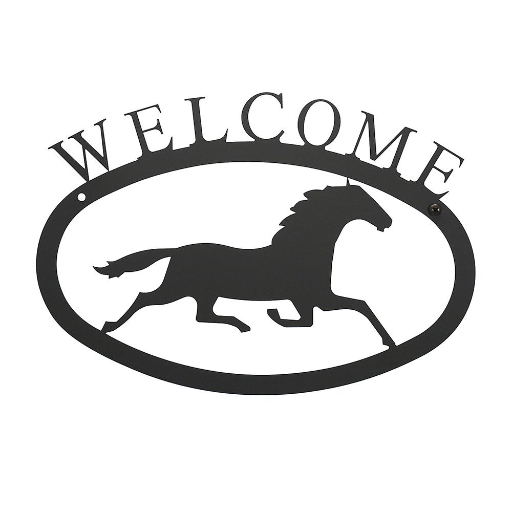 Running Horse Welcome Sign Large