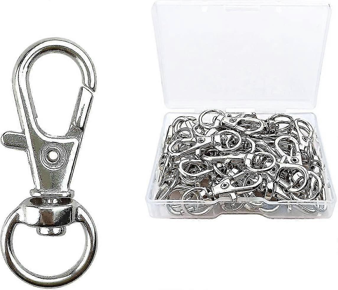 30 Pcs Metal Swivel Lanyard Snap Hook: Key Chain Swivel Hook Lobster Claw Clasp (small Size)