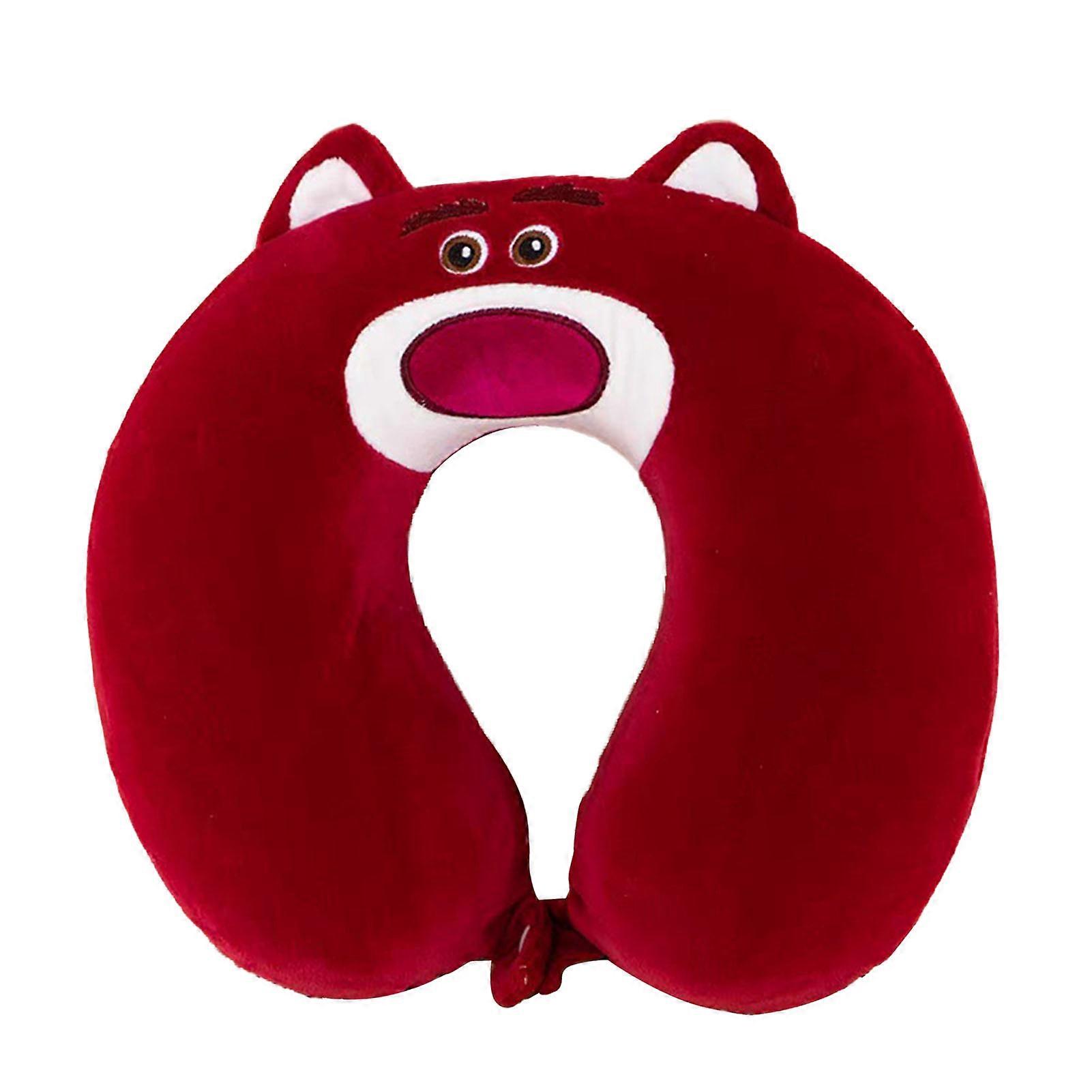 U Shaped Memory Foam Neck Cartoon Embroidery Comfortable Head Support Pillow for Plane Car Travel