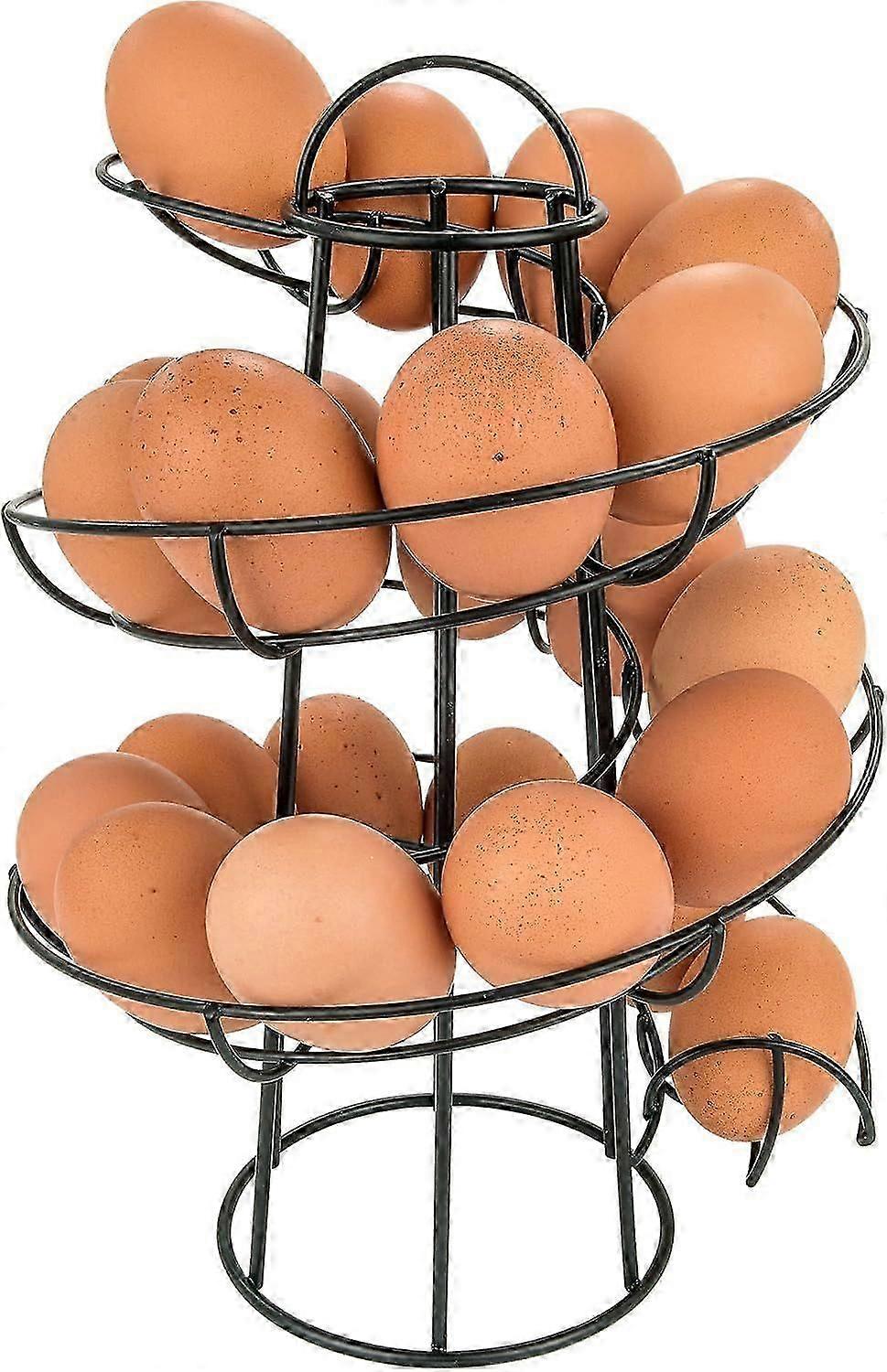 Modern Spiraling Dispenser Rack Black