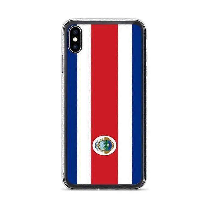 Phone Case - PIXELFORMA - Costa Rica Flag - Compatible with iPhone XS Max - Flexible - Shockproof