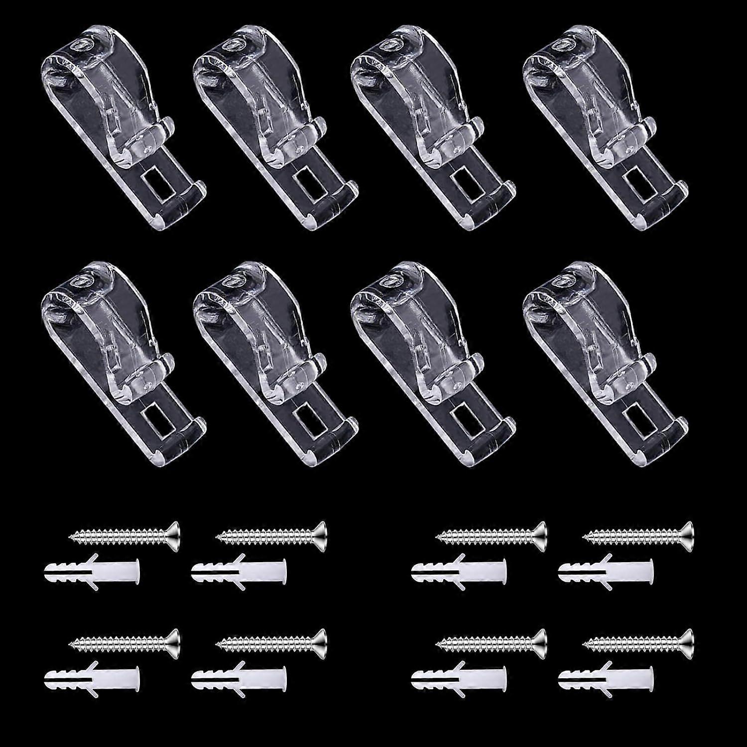 8Pcs Blind Cord Holder Roller Shade Clear Safety Chain Retainer and Cord Guide