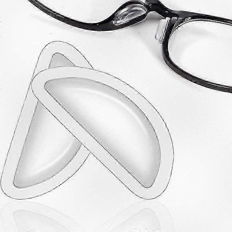 20 Pairs of Soft Silicone Adhesive Nose Pads for Glasses - Anti-Slip, Heightened Air Chamber Design for Enhanced Comfort and Support