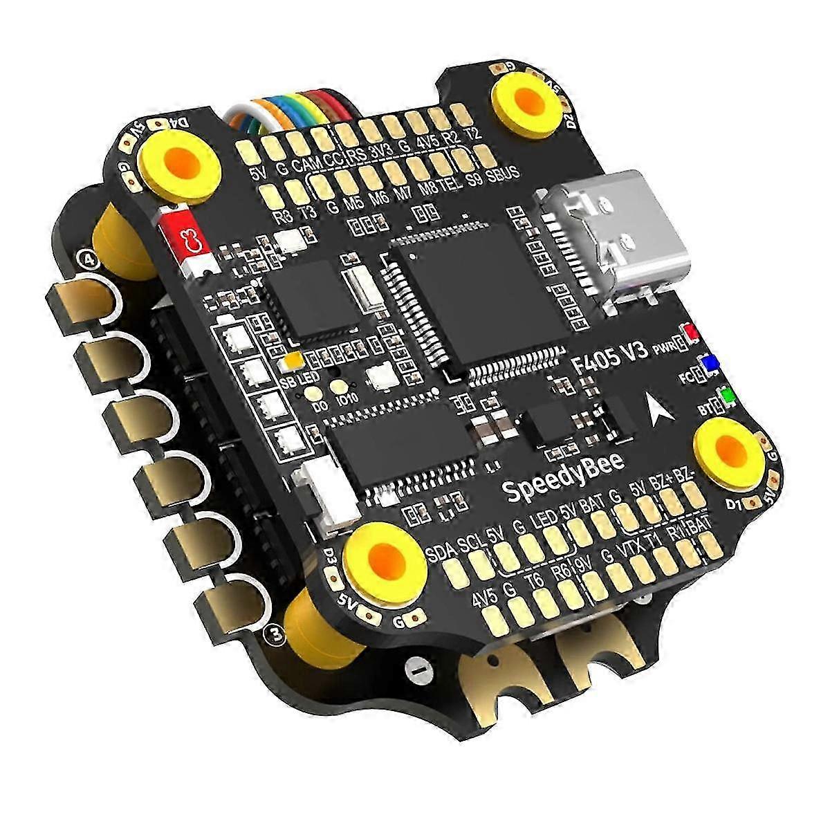 F4 Flight Controller Stack with 4 In1 50A ESC Wireless Betaflight Configuration,Barometer for Air