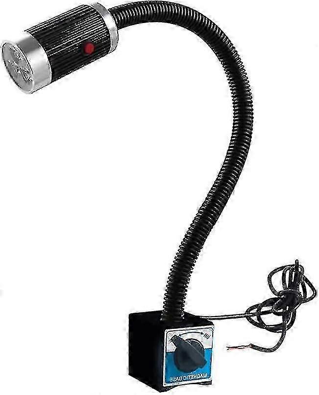 Aluminum Alloy LED Work Light with Magnetic Base, 360° Rotatable, 9W 220V