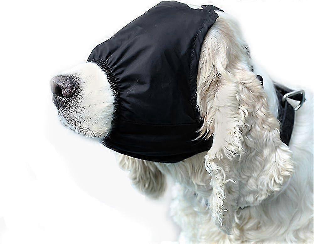 Anxiety-Relieving Dog Mask with Blackout Feature Soft Nylon Eye Cover for Grooming and Car Sickness Prevention