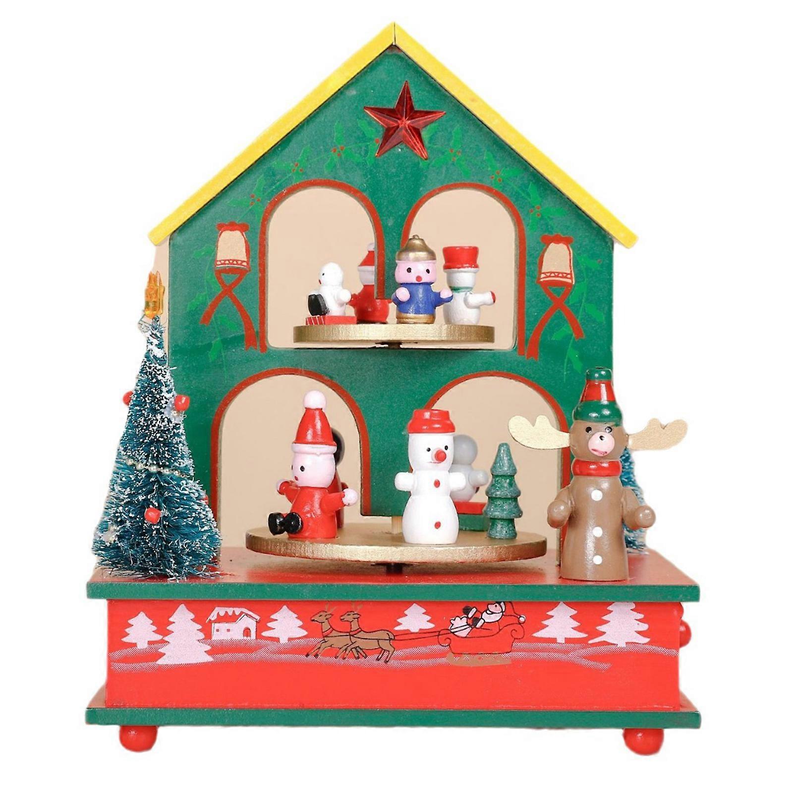クリスマスオルゴールフェスティバルメロディーデコレーションクリスマスカルーセルオルゴールフェスティバルツリーデコレーションテーブルディスプレイ