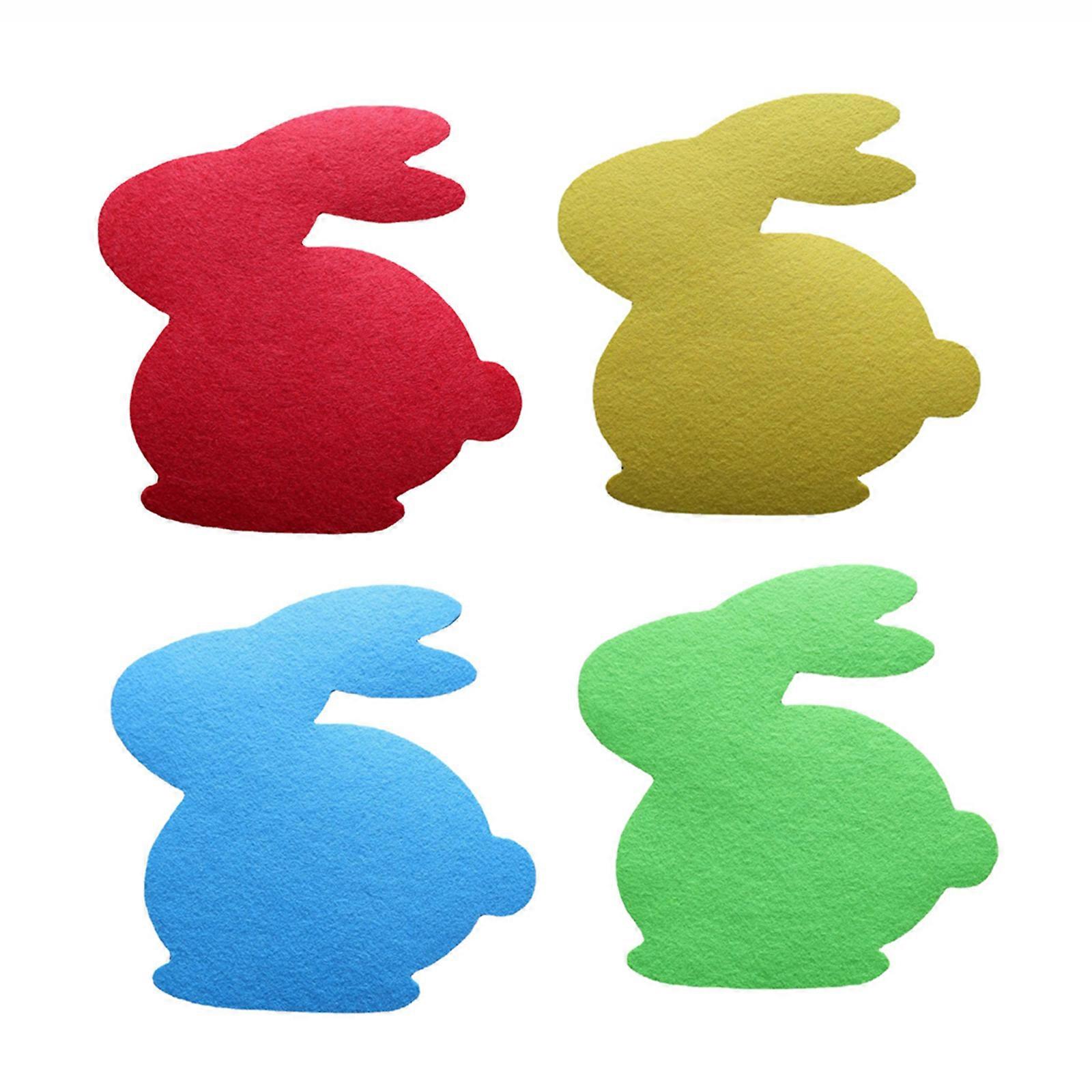 Cute Rabbit Cloth Placemat Coaster Dining Mat Home Kitchen Easter Table Mat Rest